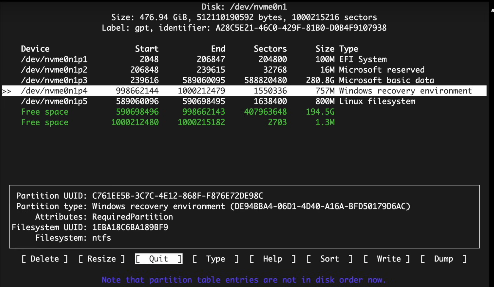 Arch Partition Types Image