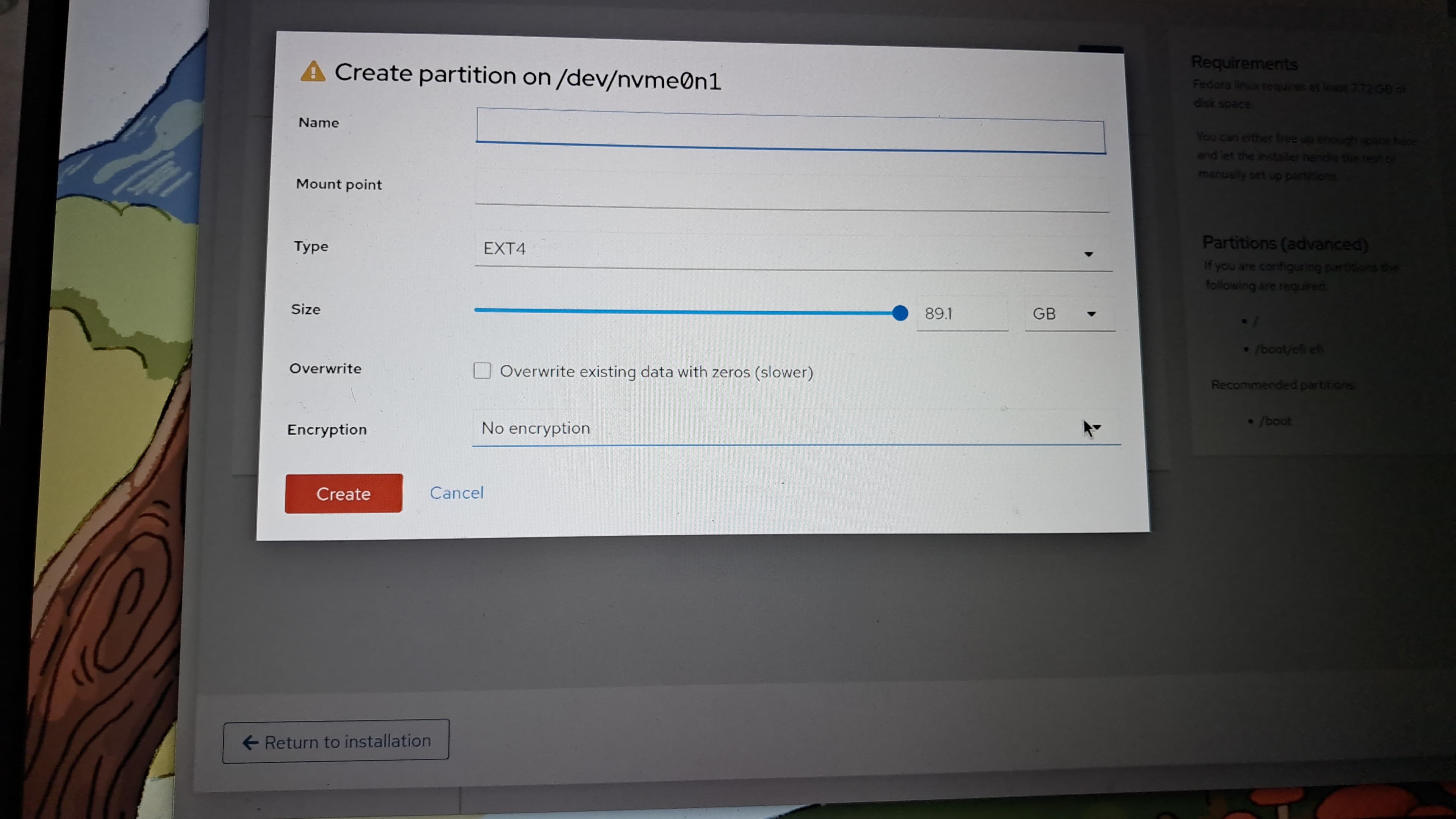 Root Partition