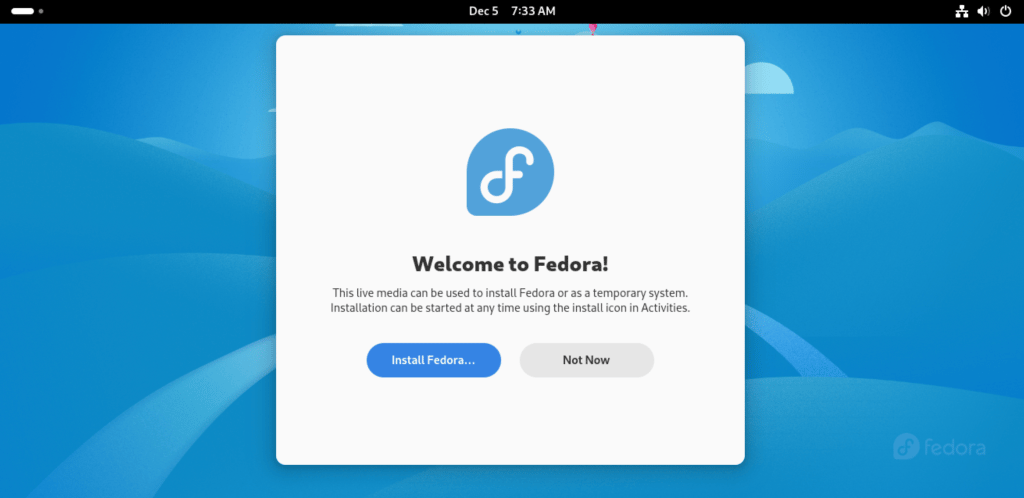 Welcome to Fedora
