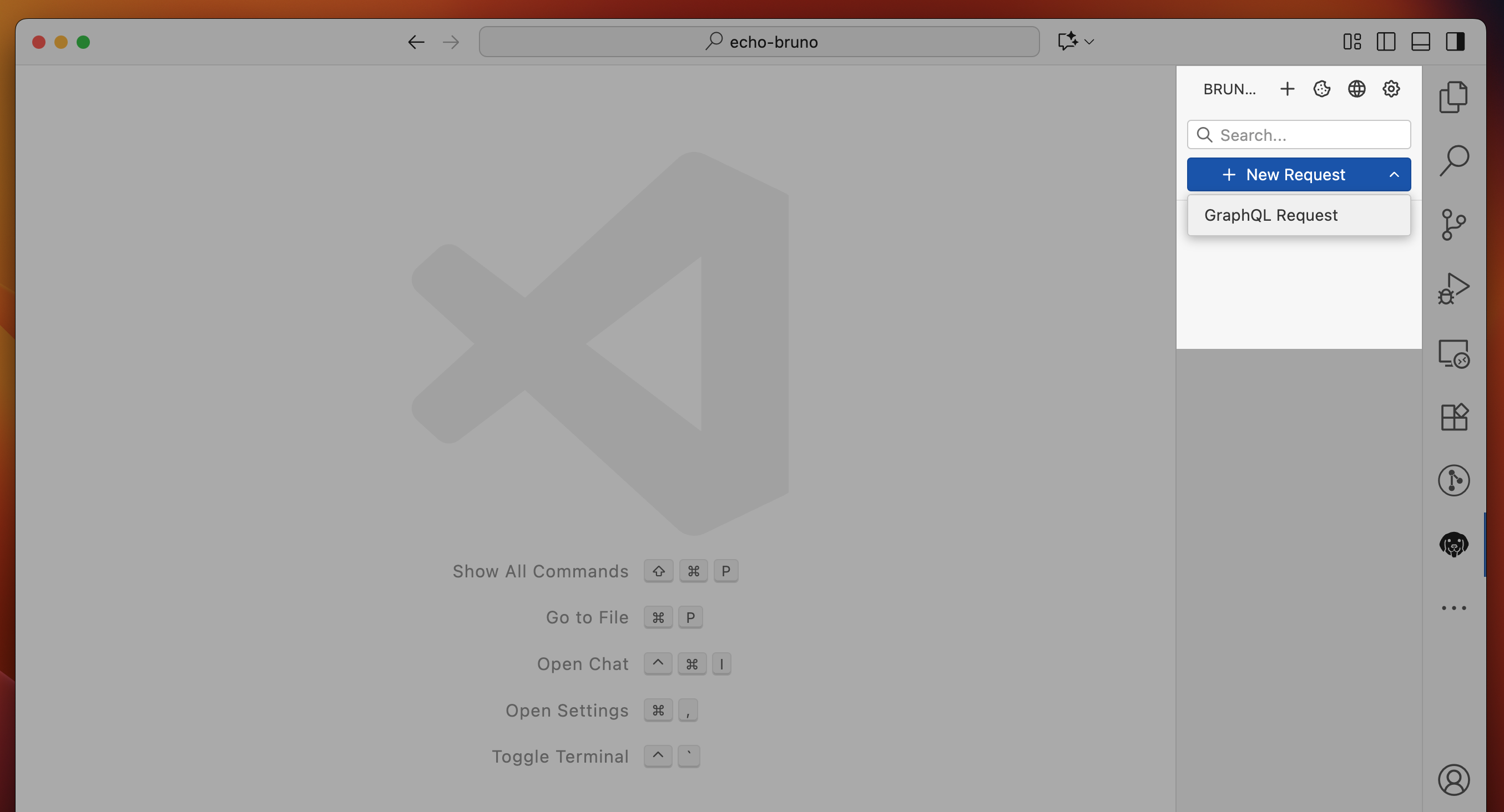 VS Code Extension Create Request