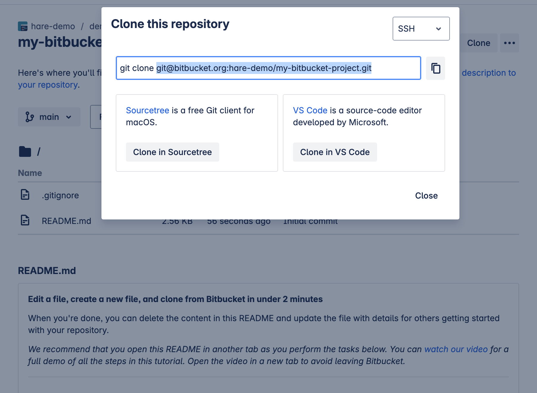 bitbucket-clone-repository