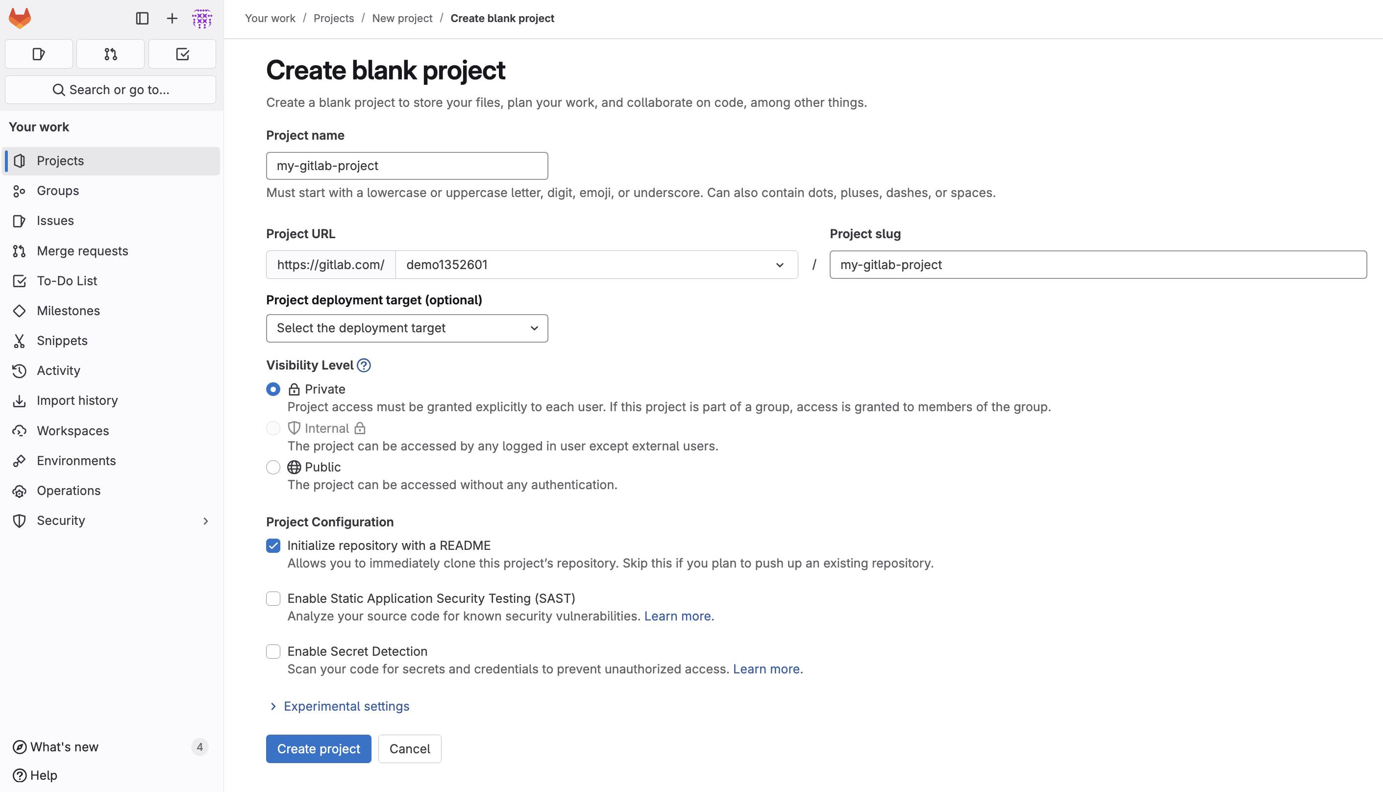 gitlab-create-project