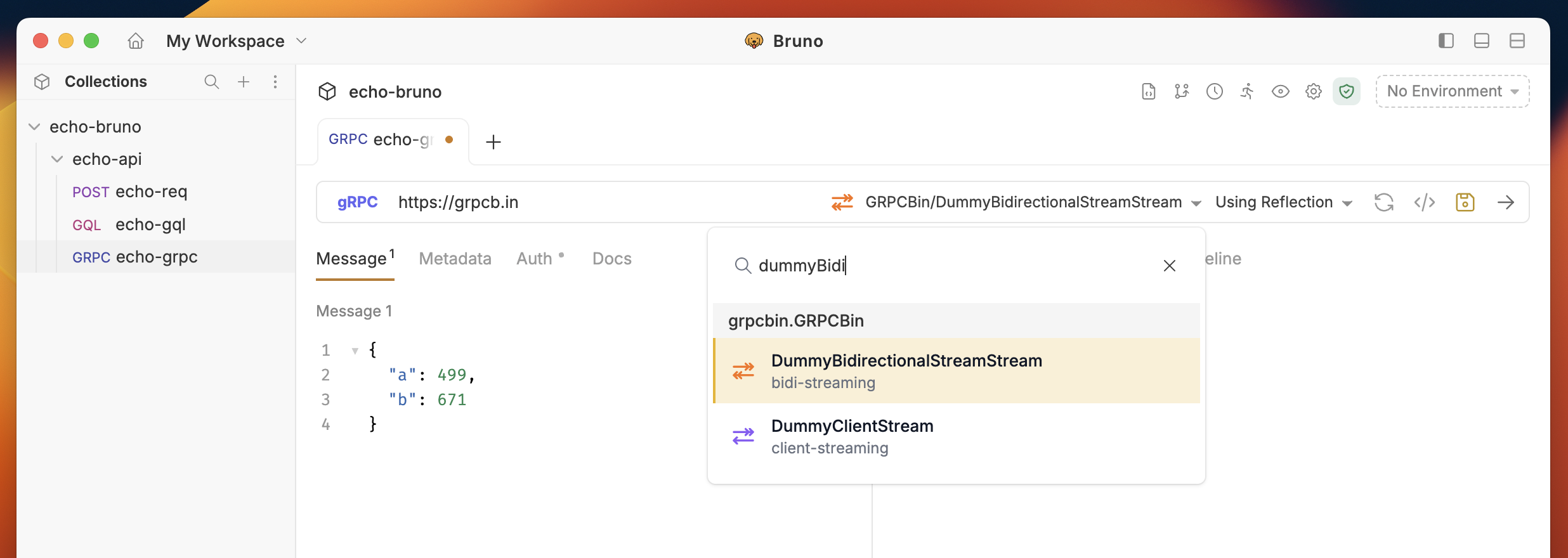 Select Streaming Method