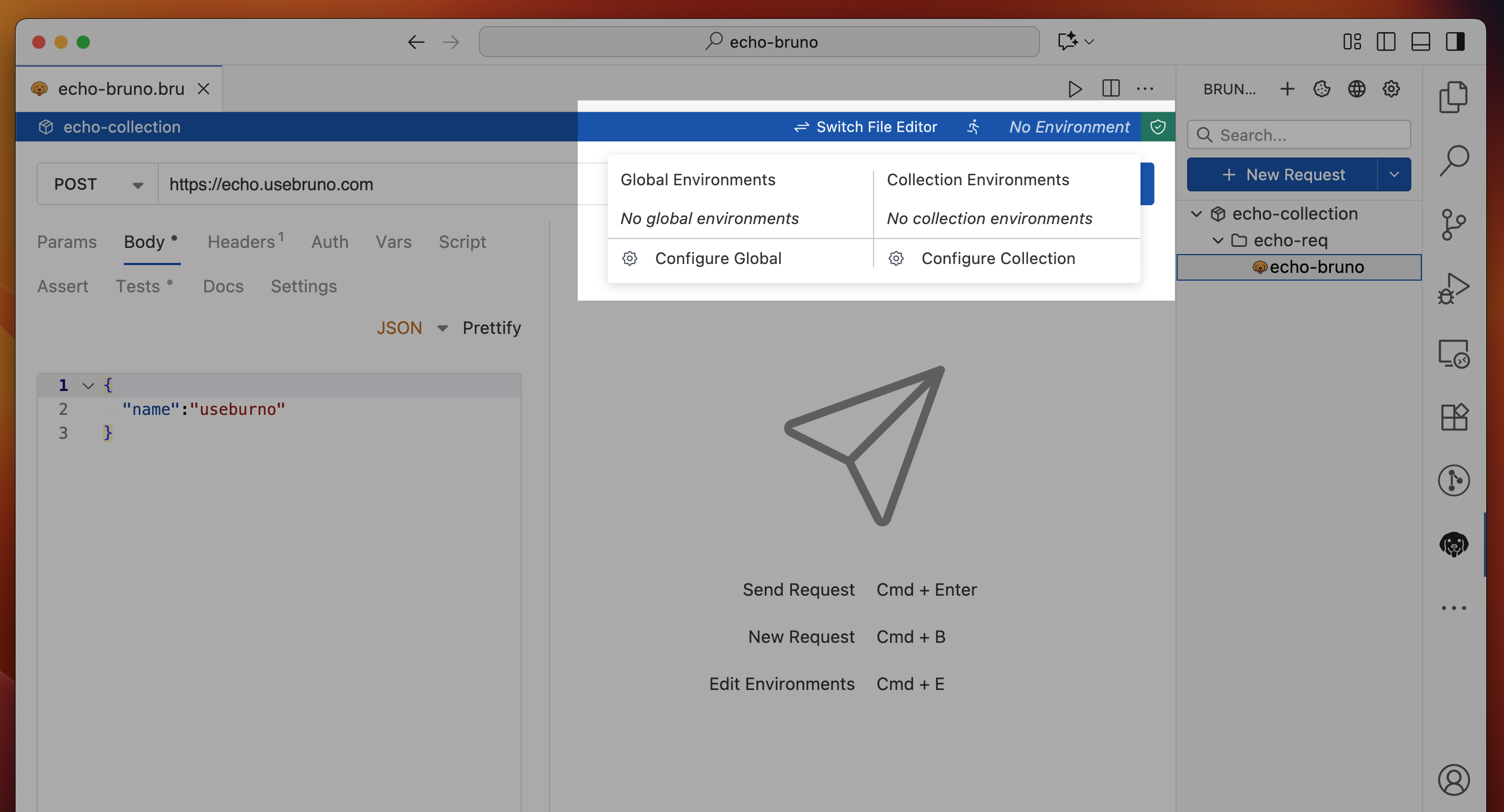 VS Code Extension Create Environment
