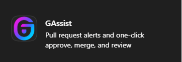 GAssist app in the Microsoft Teams app search results