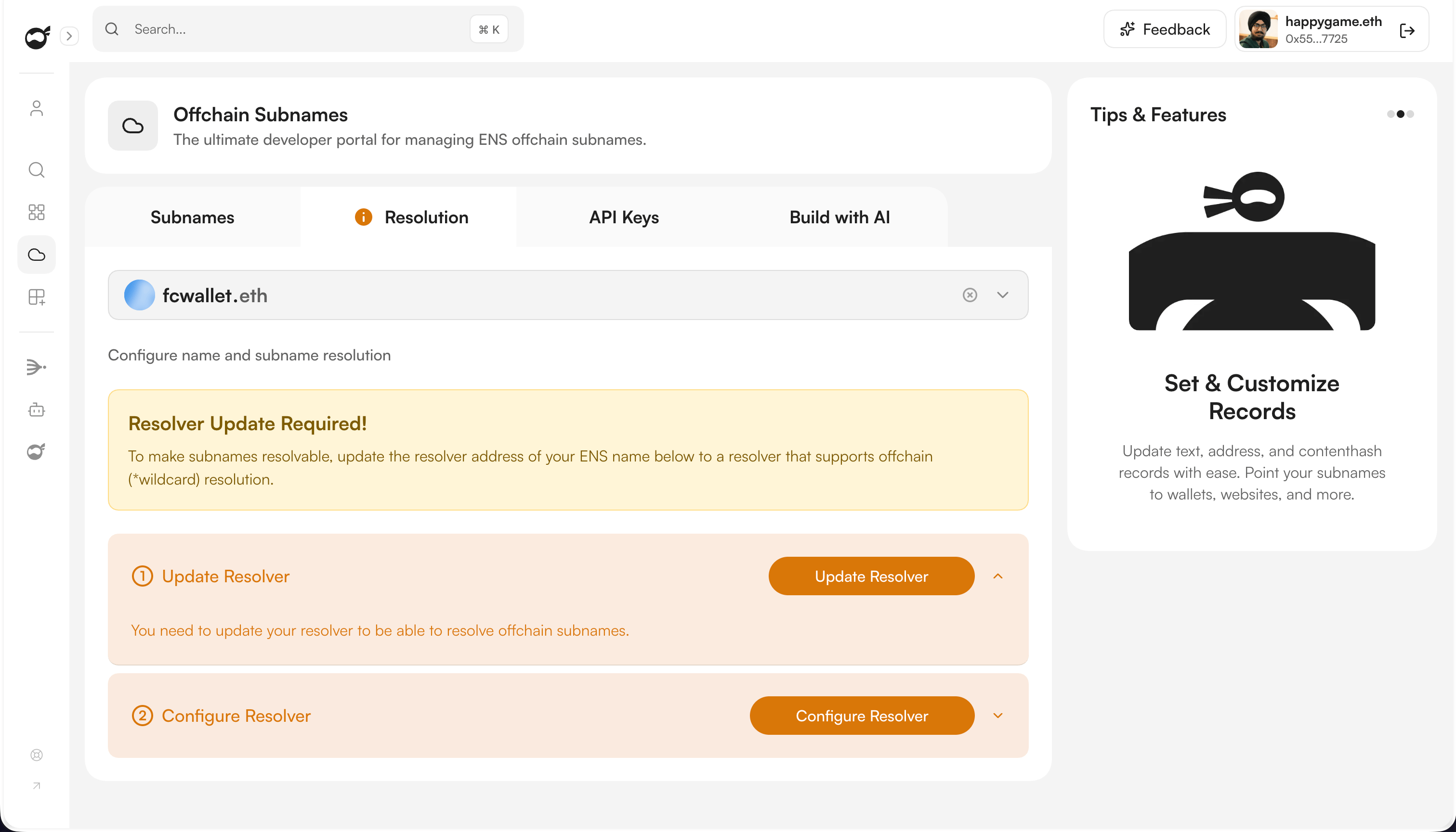 Update Resolver screenshot