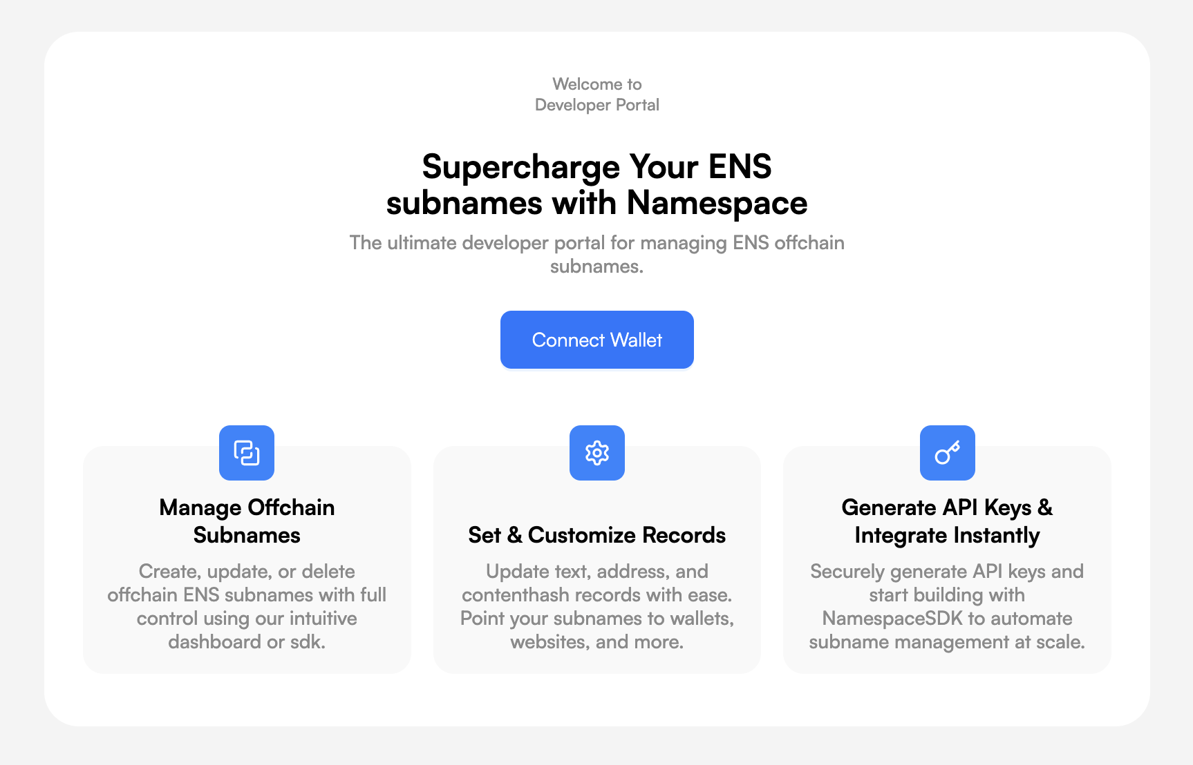 Dev Portal Screenshot