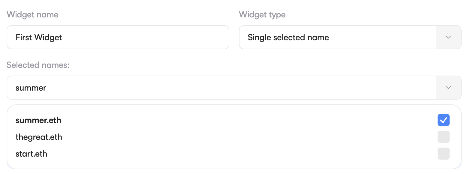 Selecting ENS Names you want to issue Subnames from