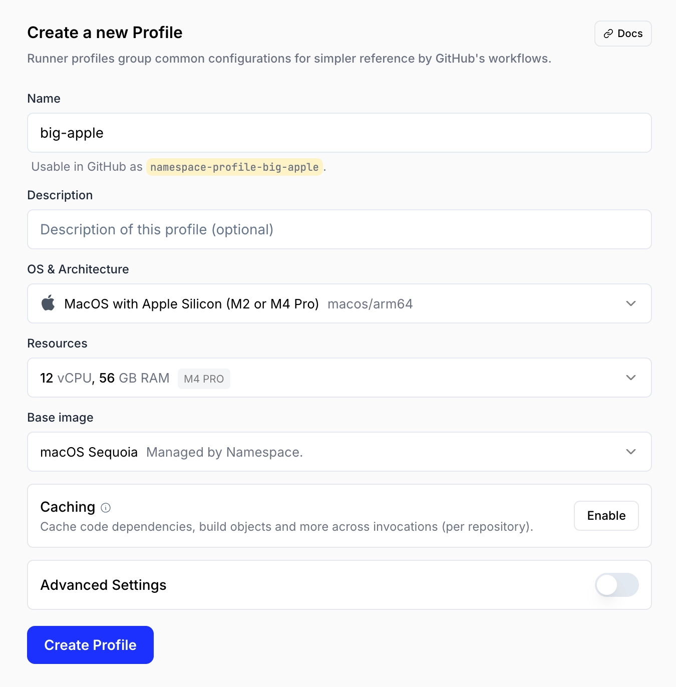 edit profile dialog