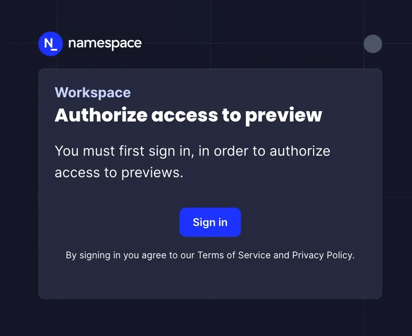 Preview Access