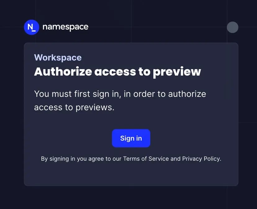 Preview Access