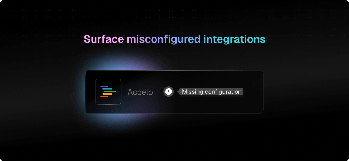 Surface misconfigured integrations illustration