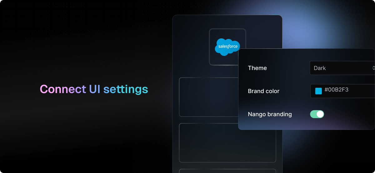 Connect UI settings