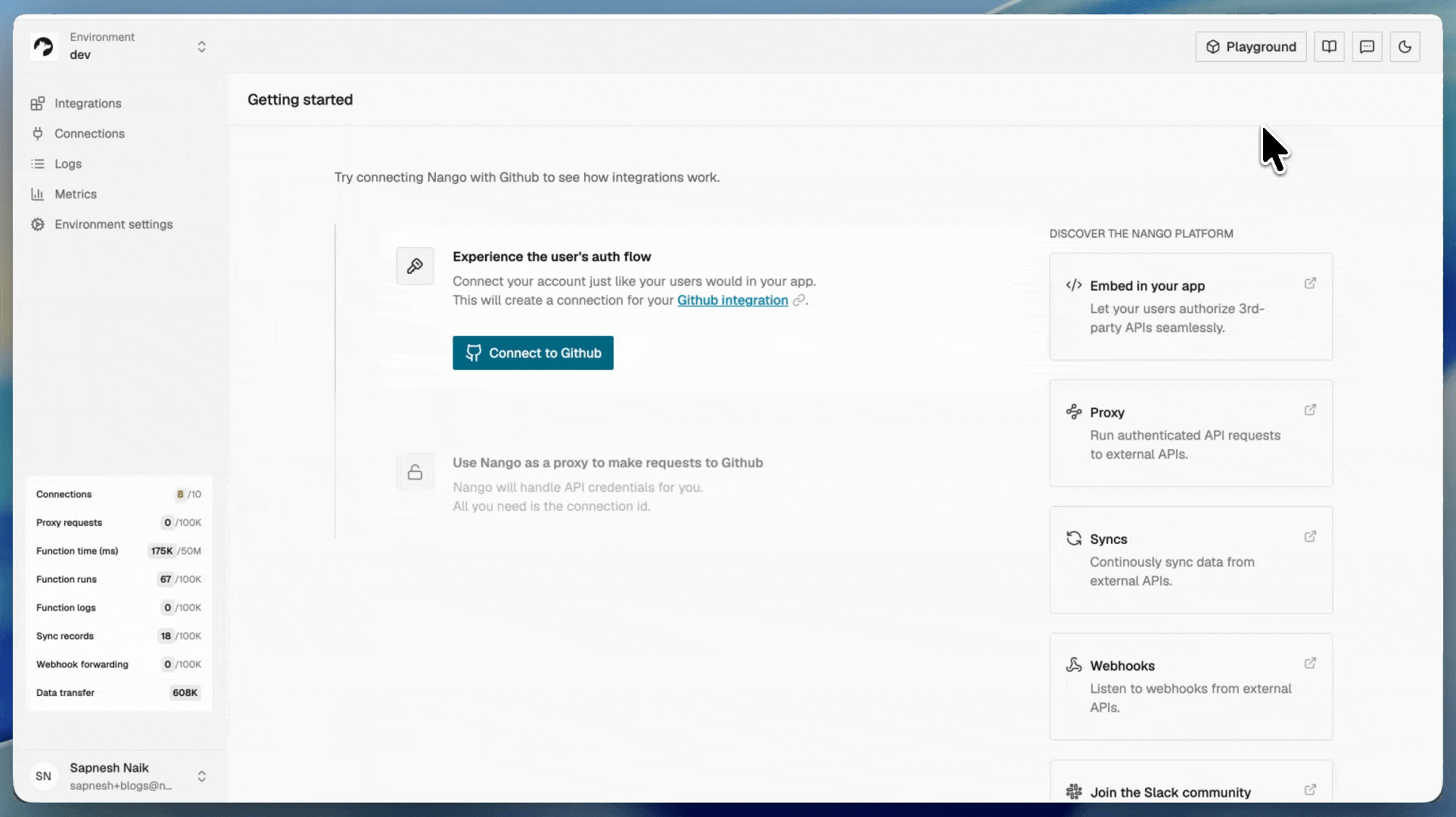In-app chat support