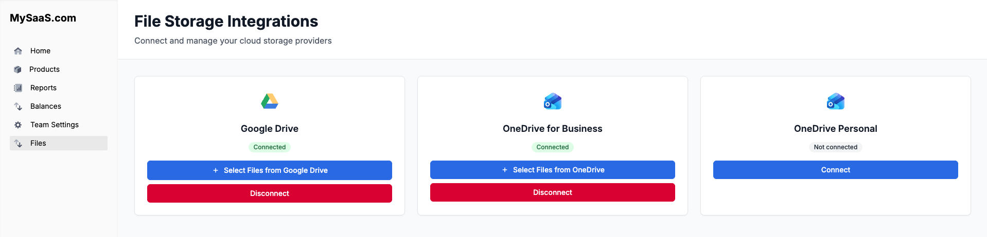 Disconnect button