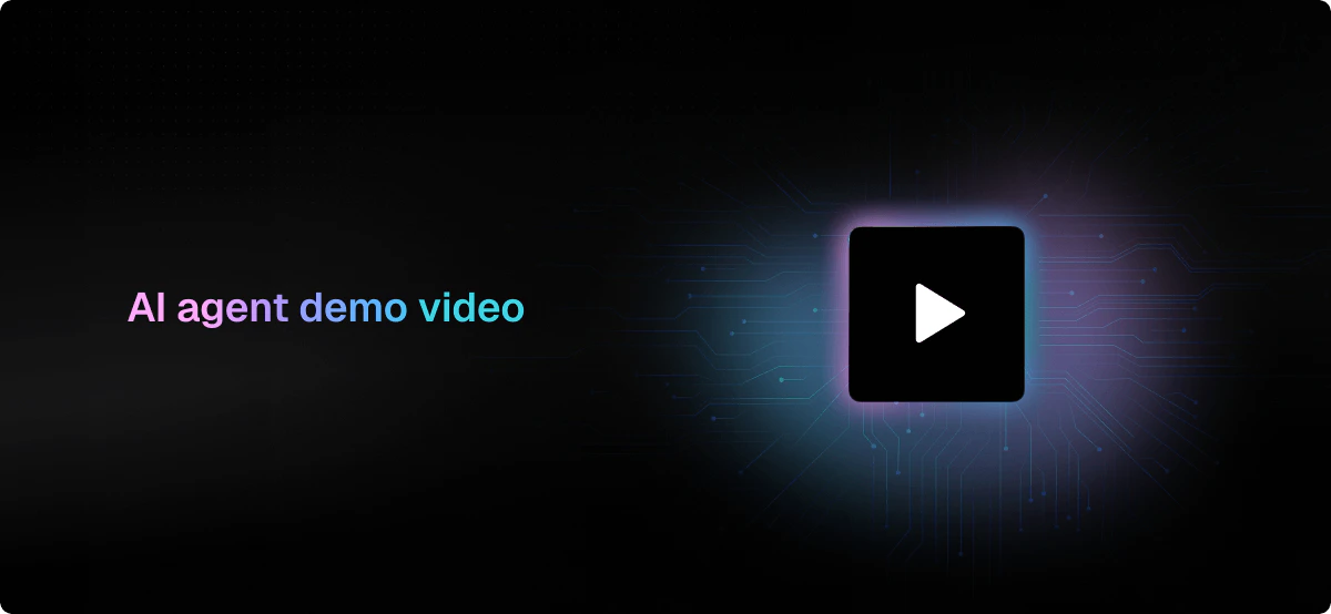 AI agent demo video illustration
