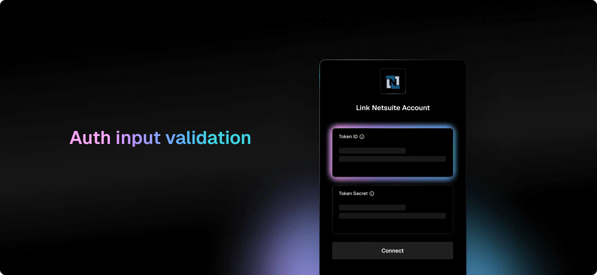 Authorization input validation screenshot