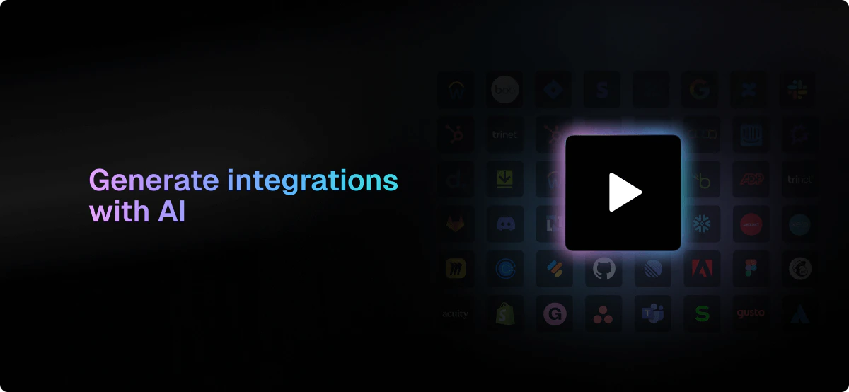 Generate integrations with AI illustration