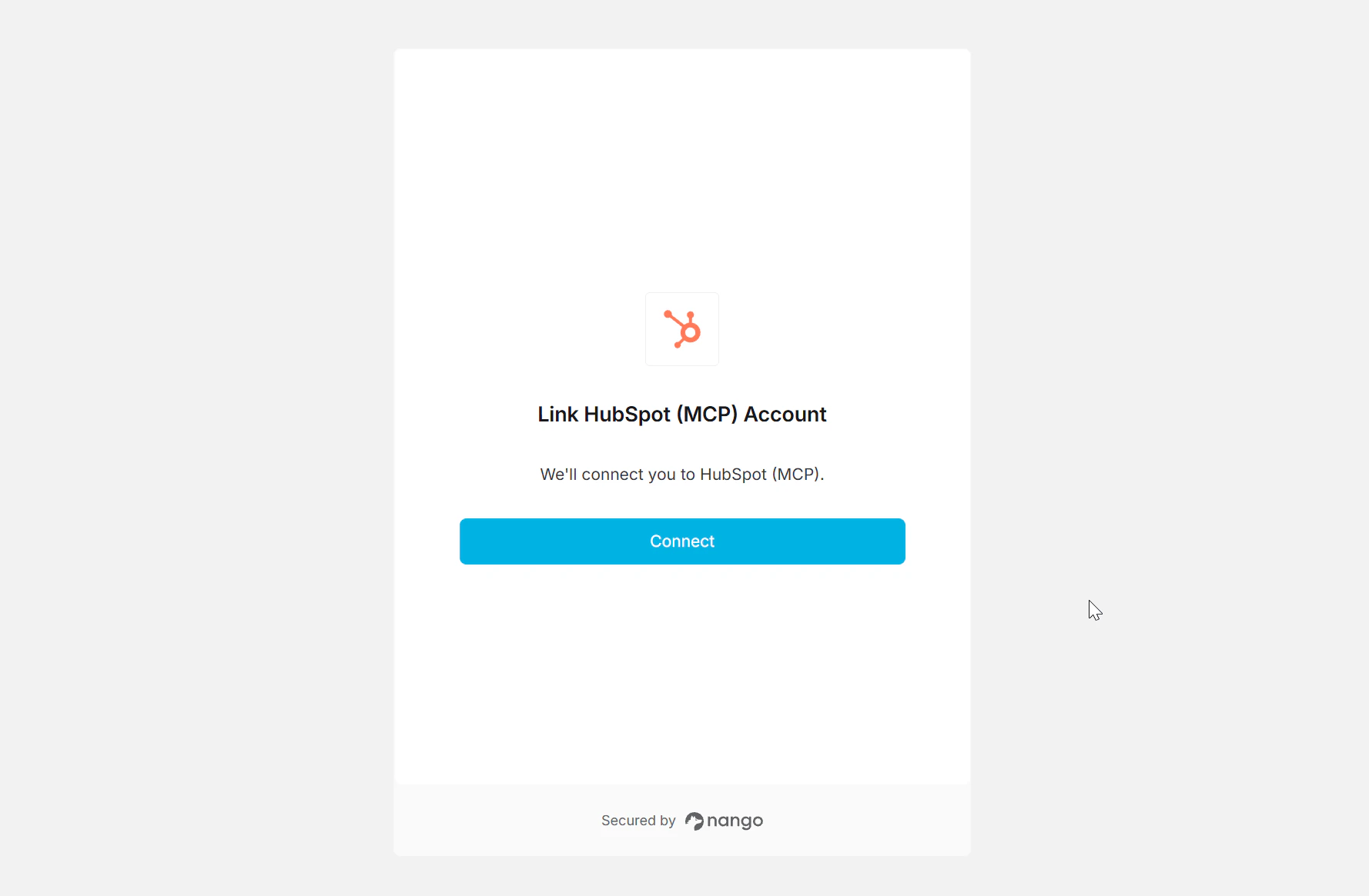 Hubspot Mcp Connect Ui
