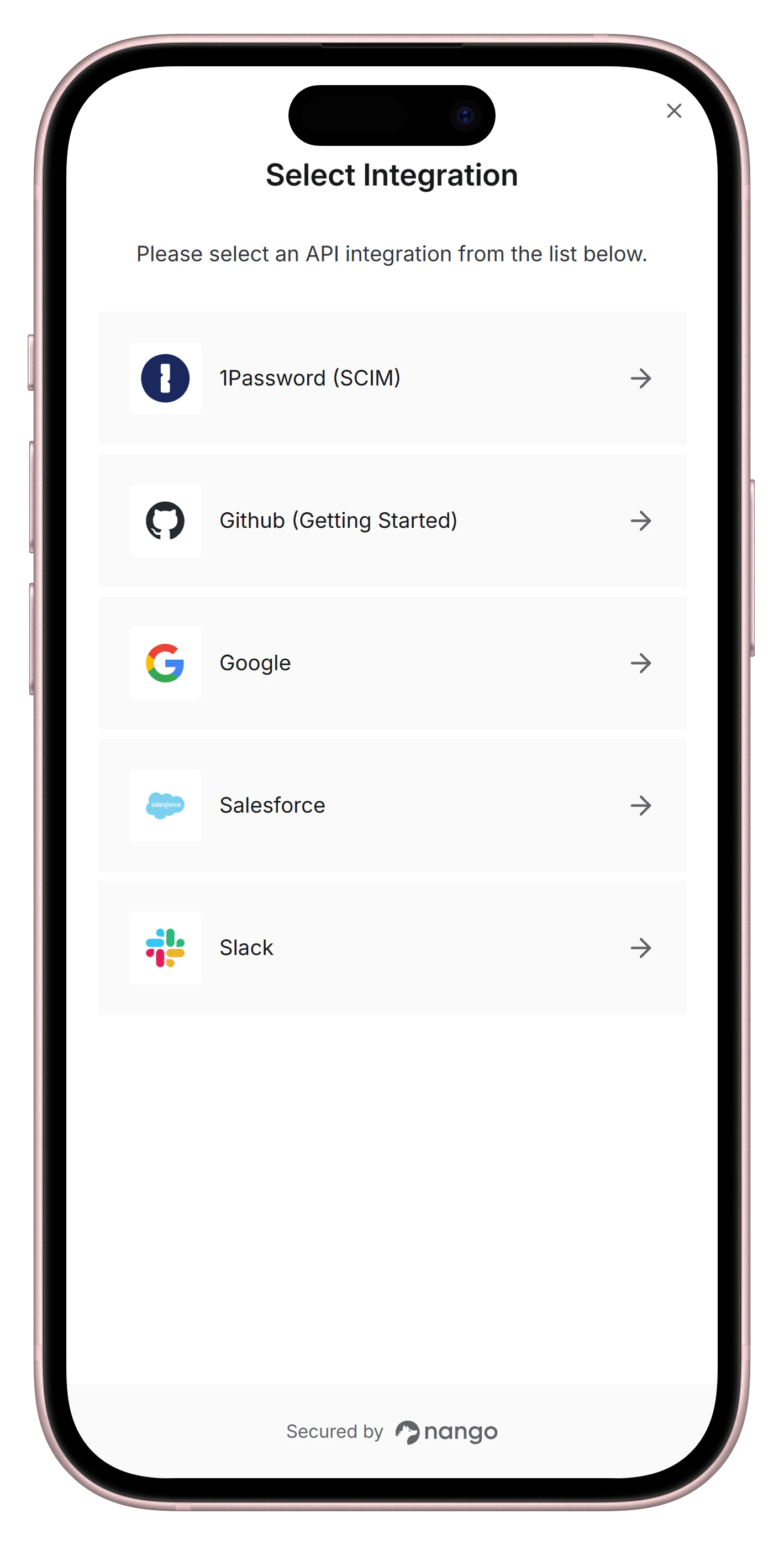 Nango Auth Mobile Support Nango Auth Mobile Support