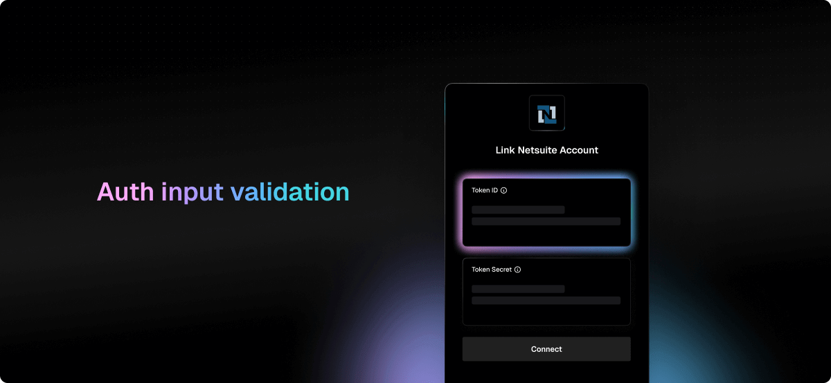 Authorization input validation screenshot