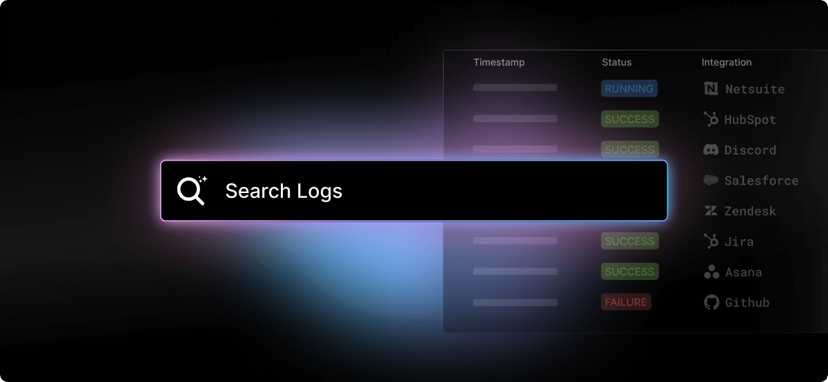 Logs search illustration