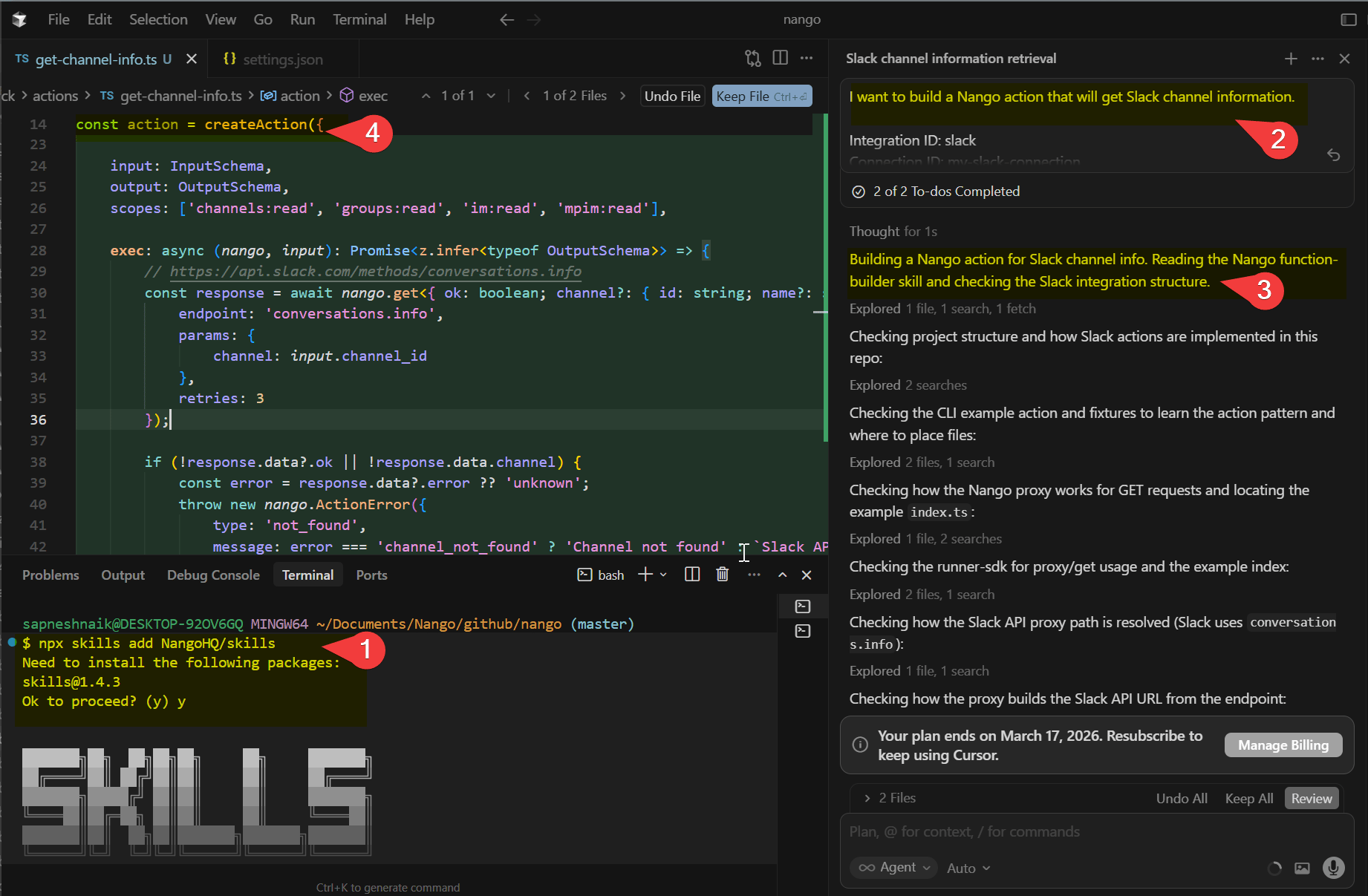 Building Nango integrations with Cursor