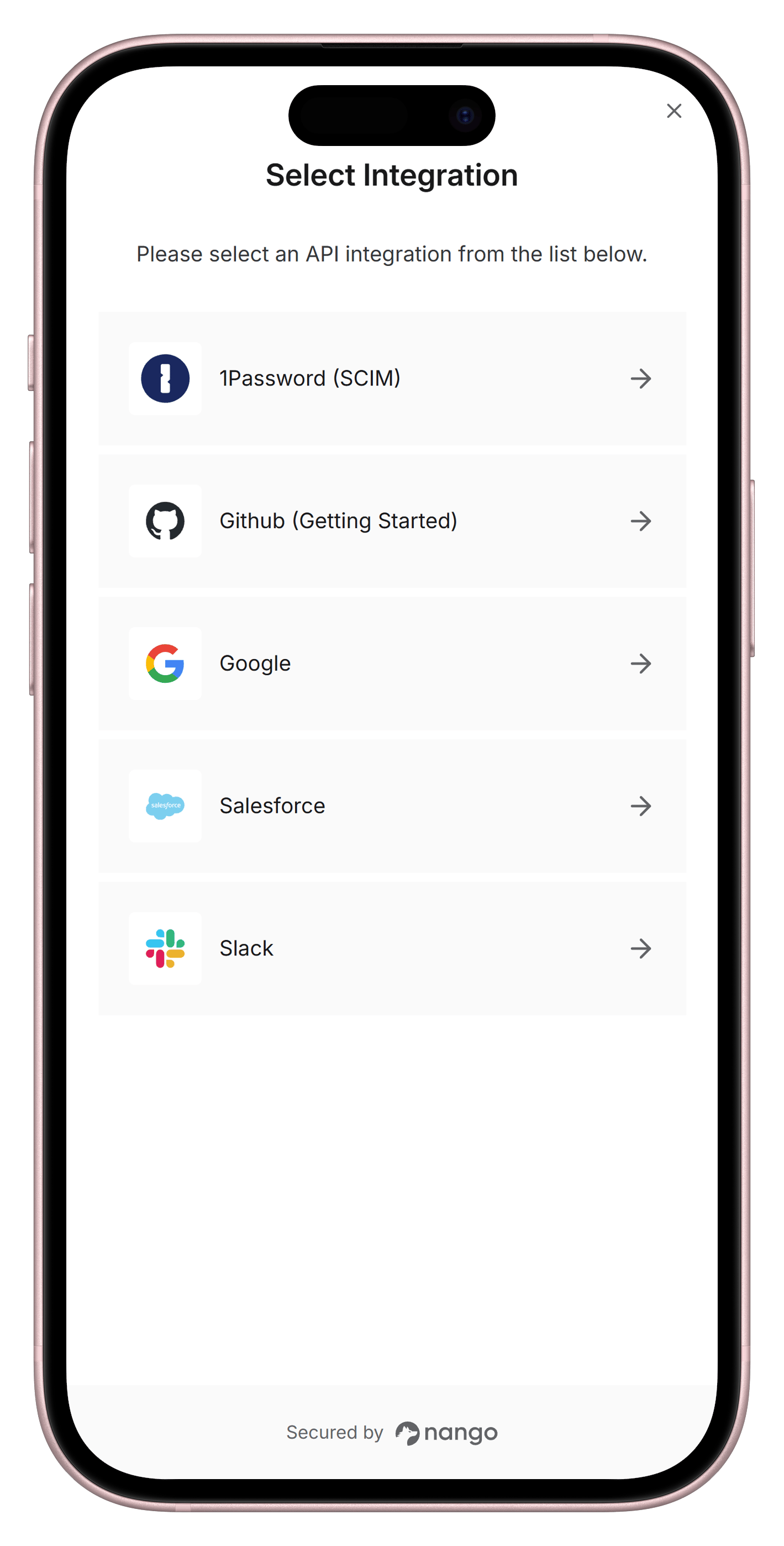Nango Auth Mobile Support Nango Auth Mobile Support