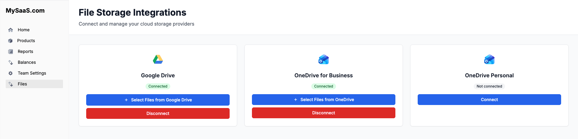 Disconnect button