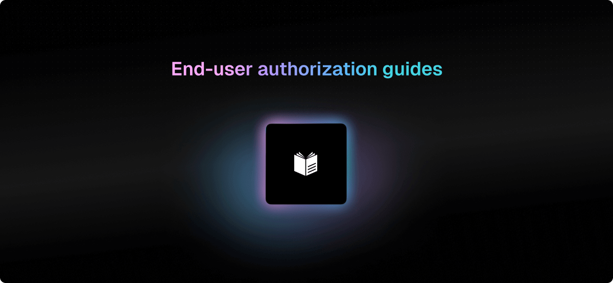 End-user authorization guides screenshot