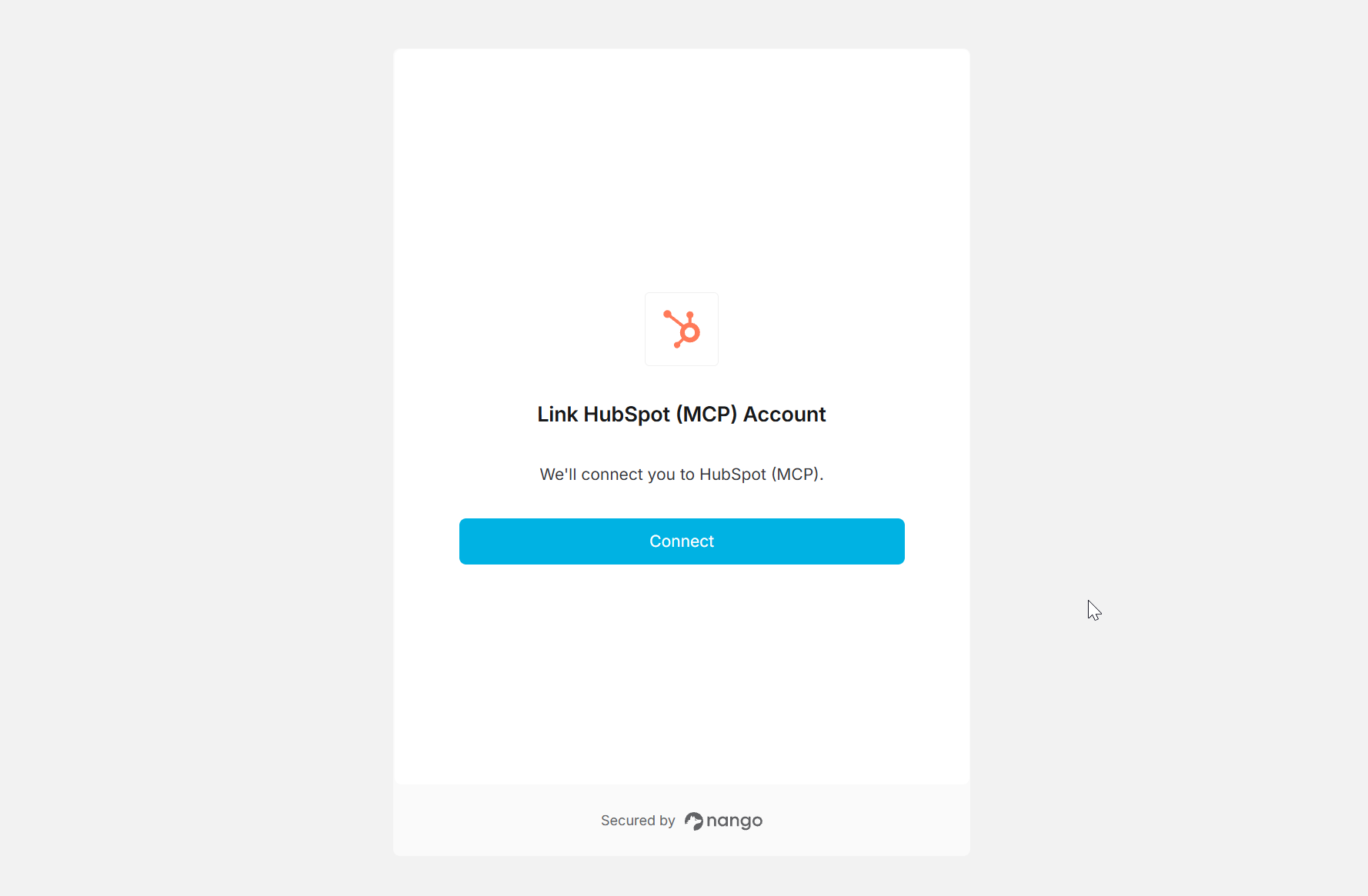 Hubspot Mcp Connect Ui