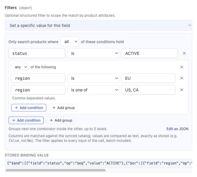 A nested any-of group inside the all-of root