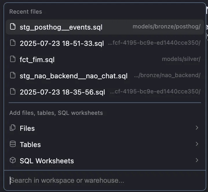 Add context to the chat