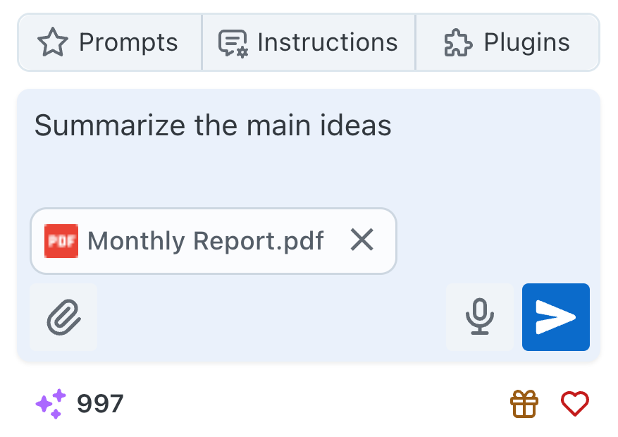 Document analyzer interface showing query input and analysis results