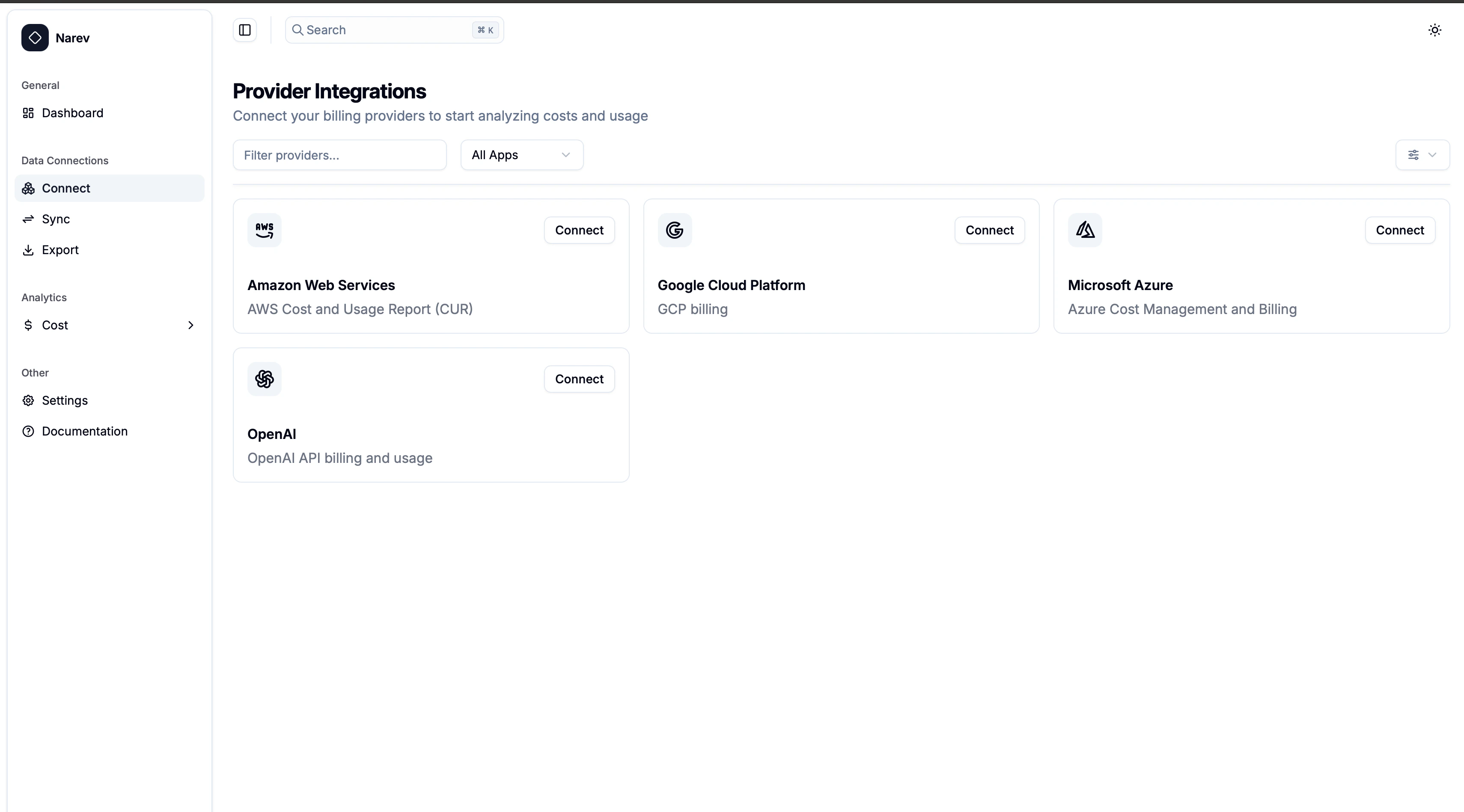 NarevAI Connections