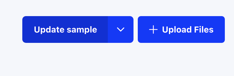 Update sample button in the dataset toolbar