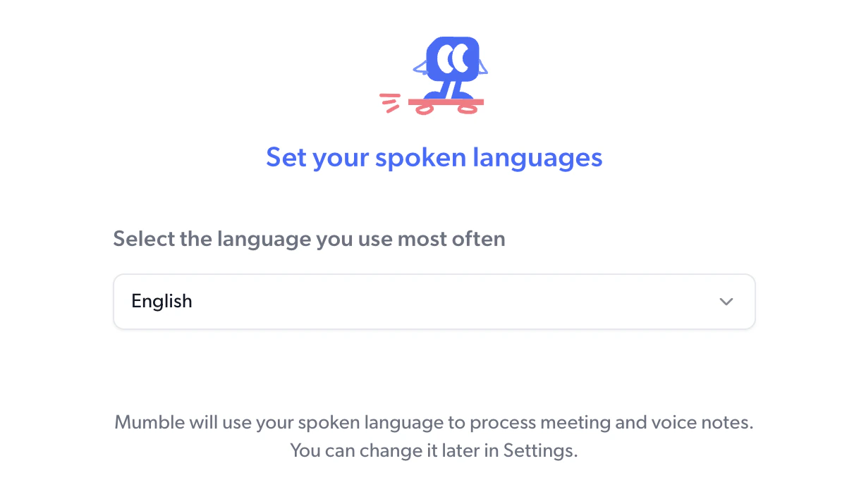 Choose your language