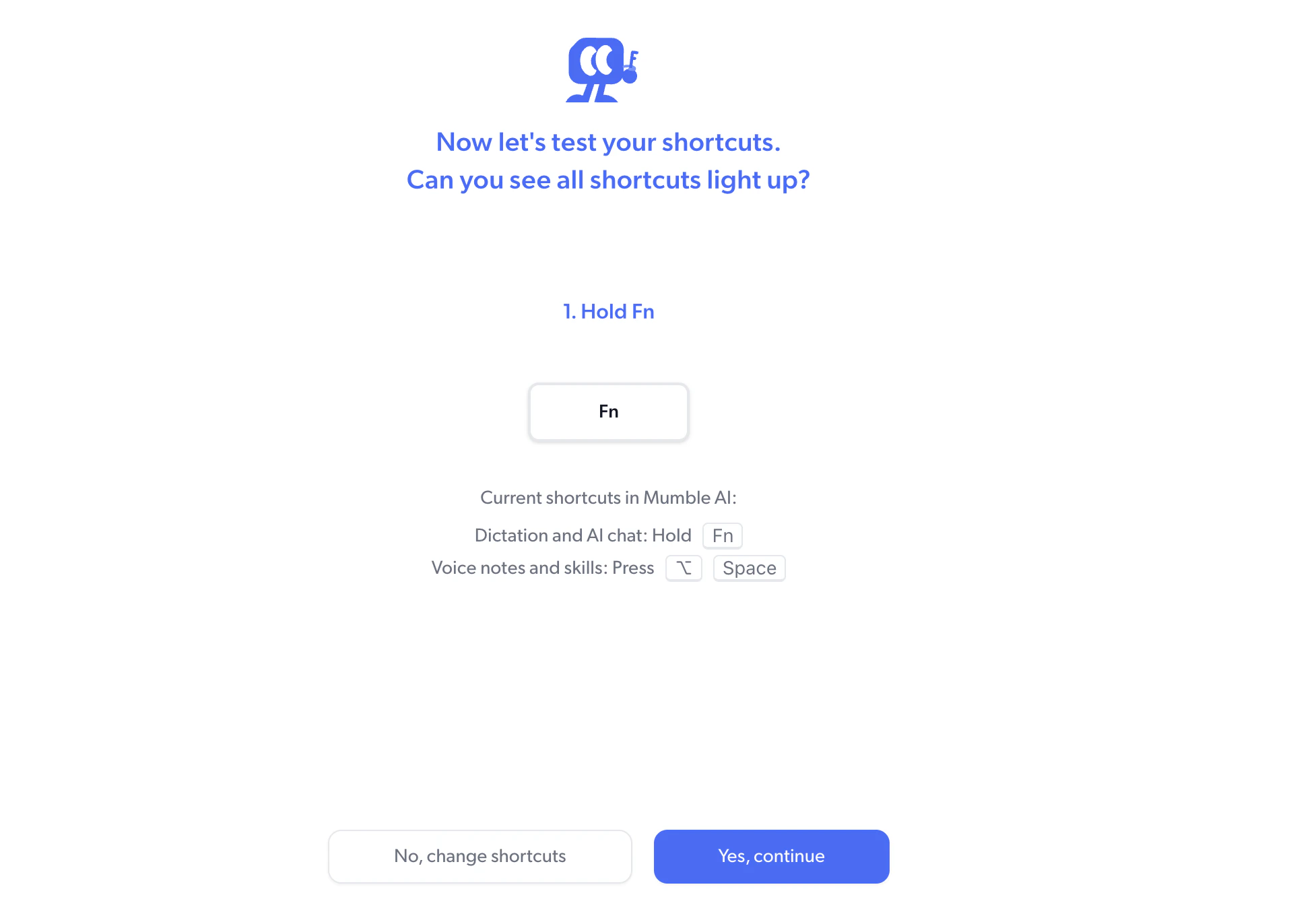 Test your shortcut