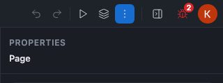 The Build and Export control in the project toolbar