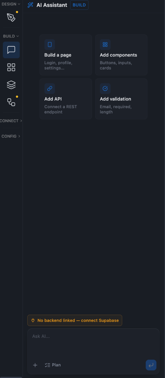 AI Assistant panel