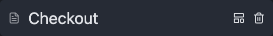 The hover controls on a page row