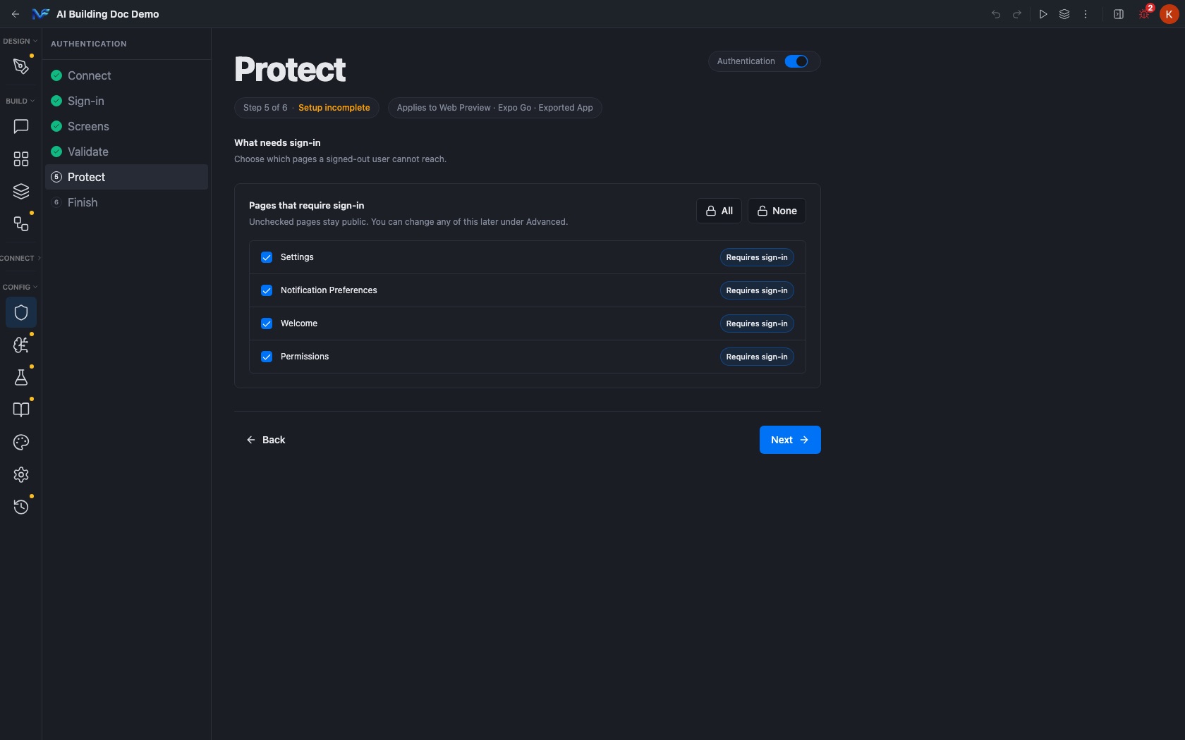 The Protect checklist
