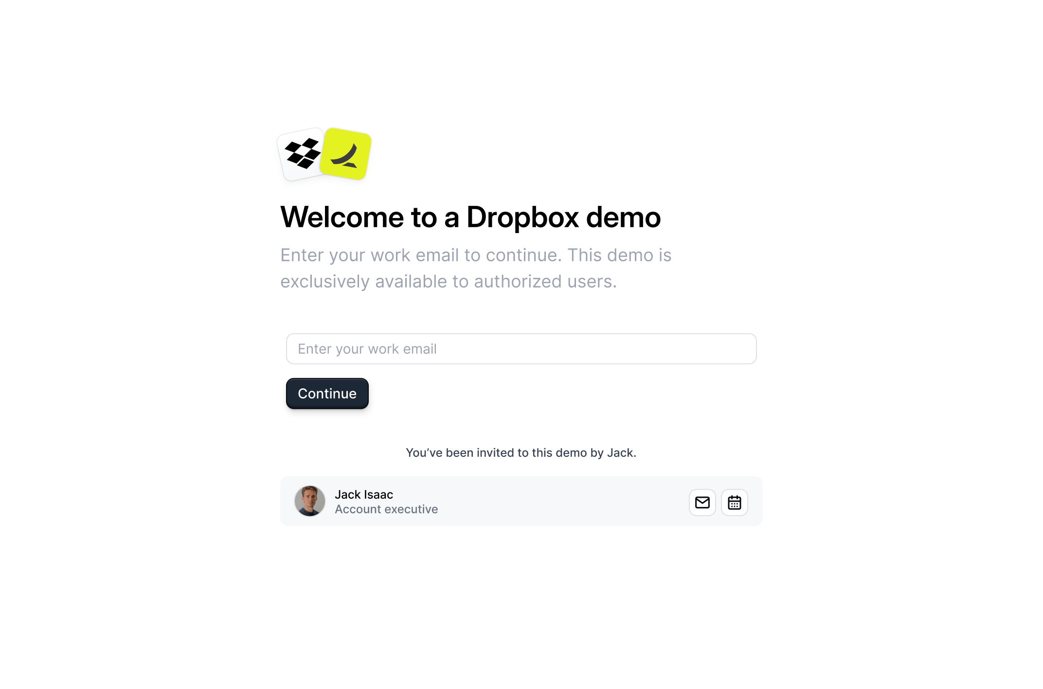 Recipient email gate