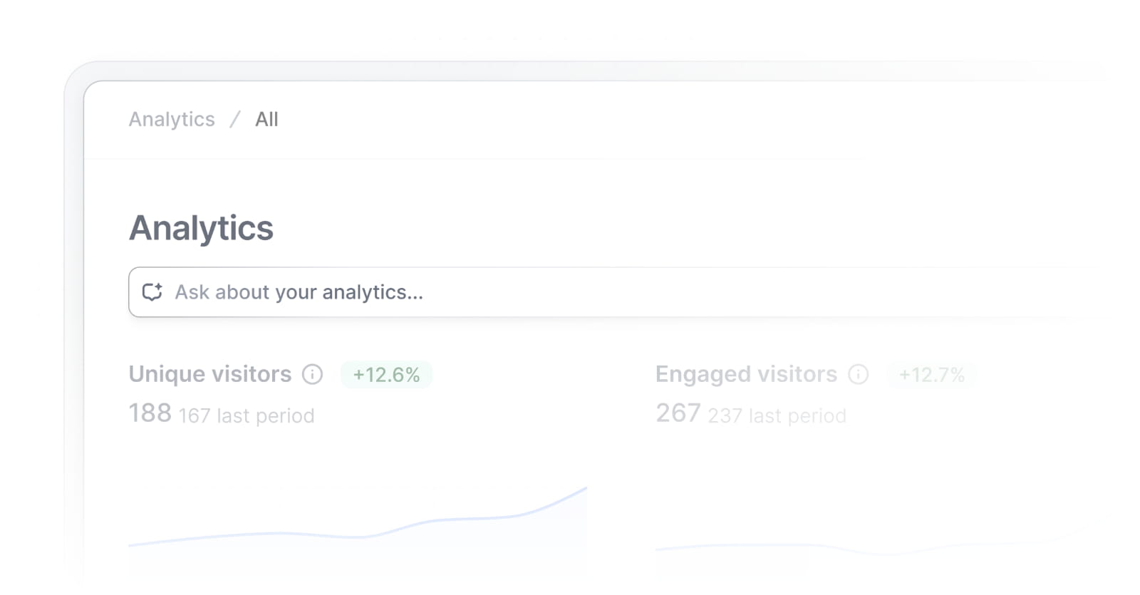 Ask Navattic input on the Analytics page