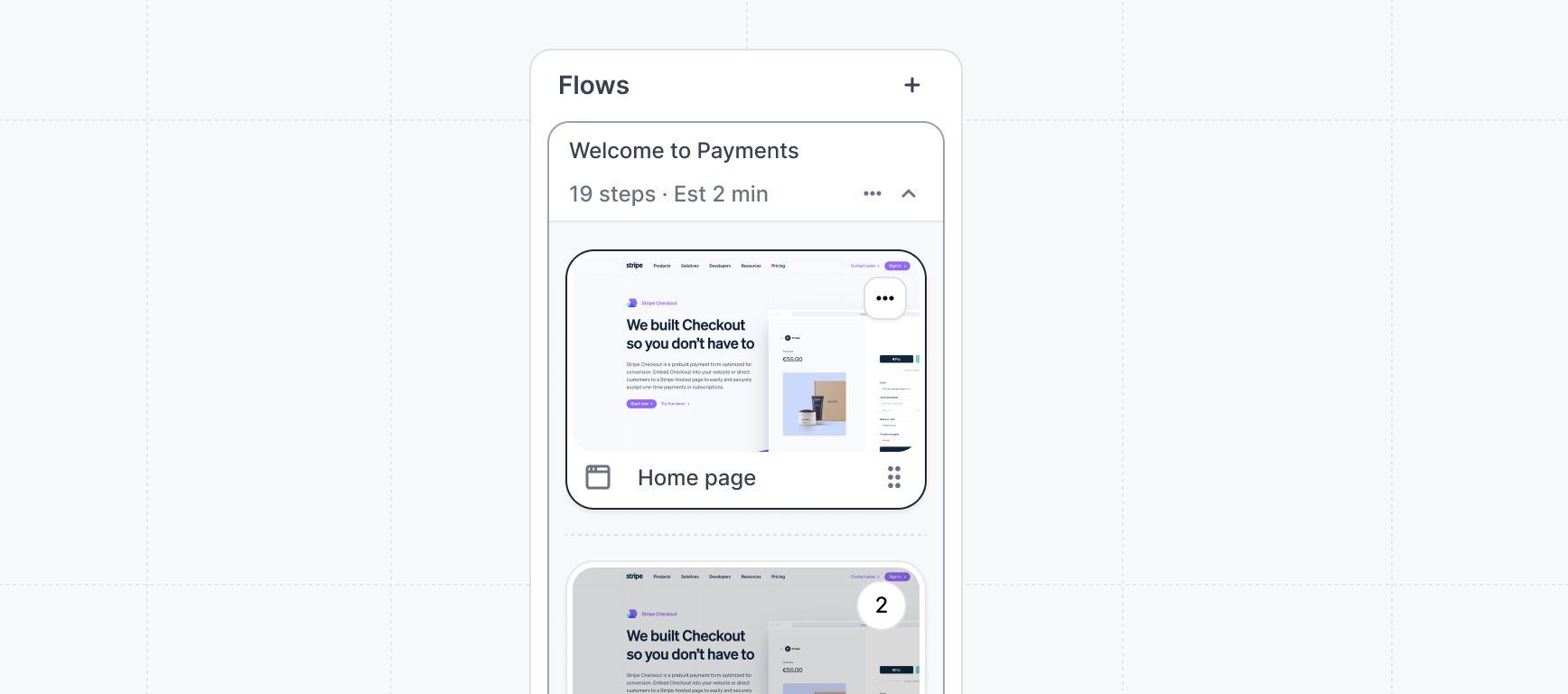 Flows list sidebar
