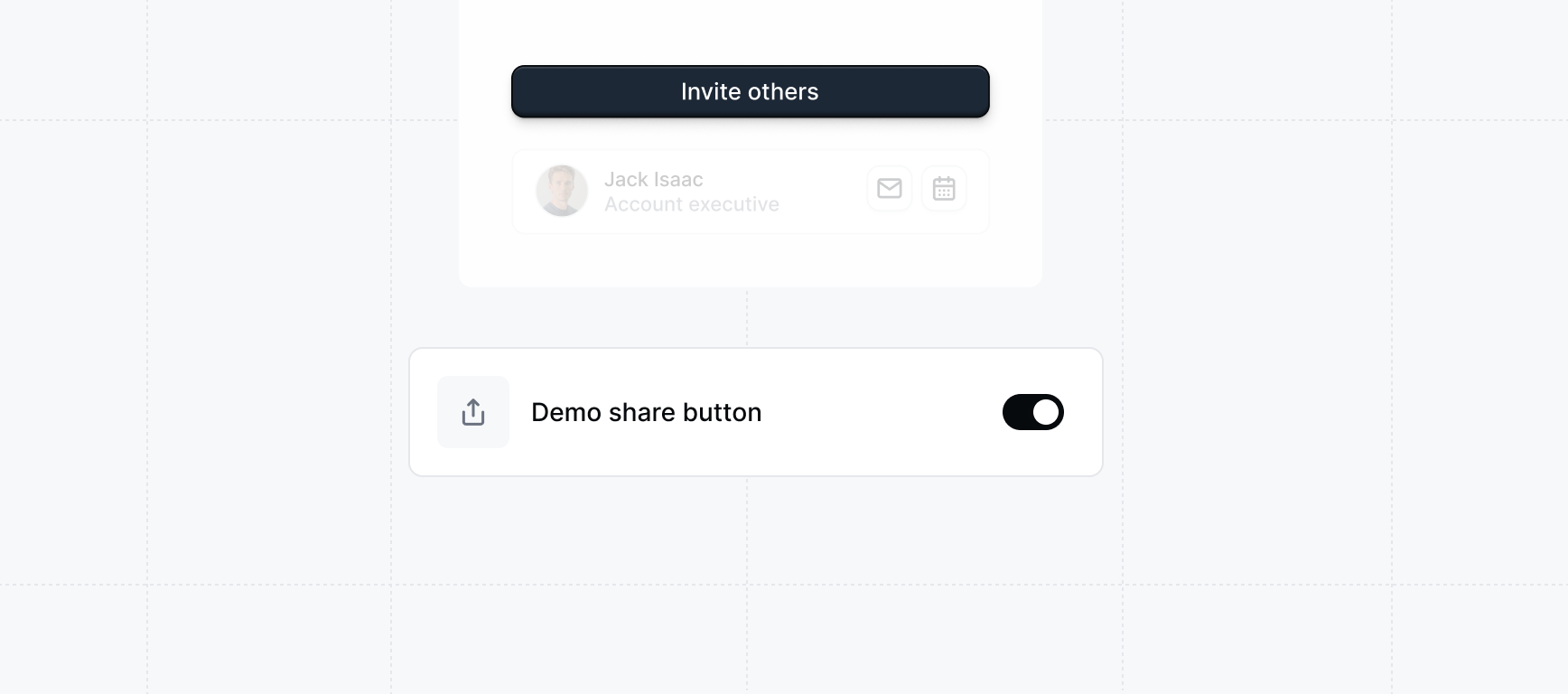 Demo share button