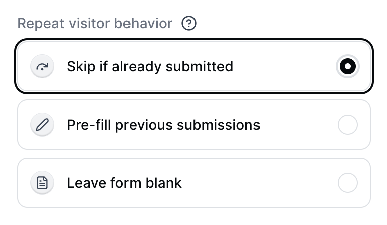 Form Settings