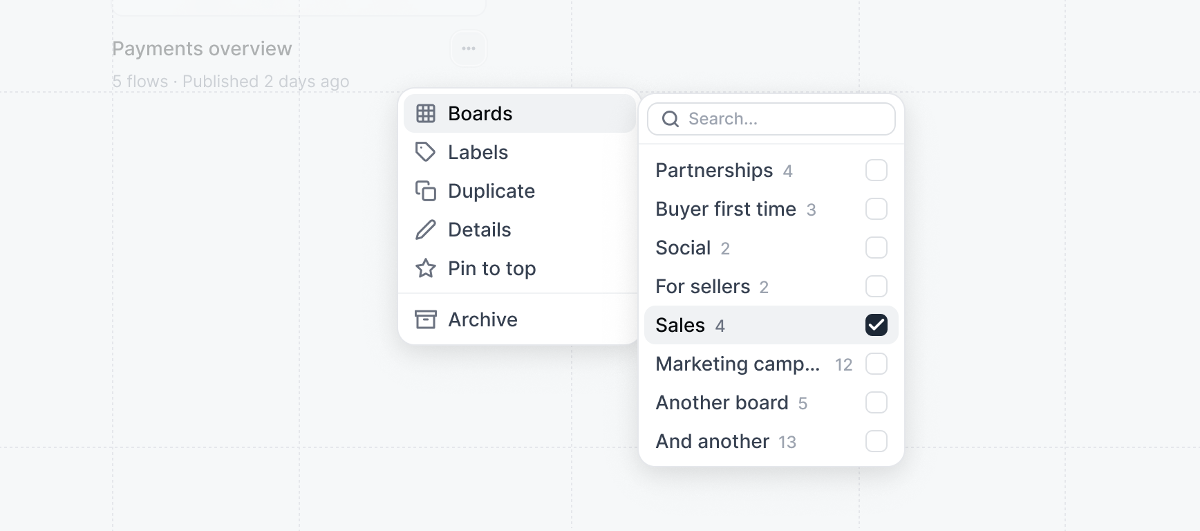 Add demo to board