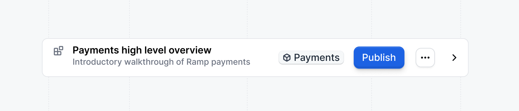Publish interest template