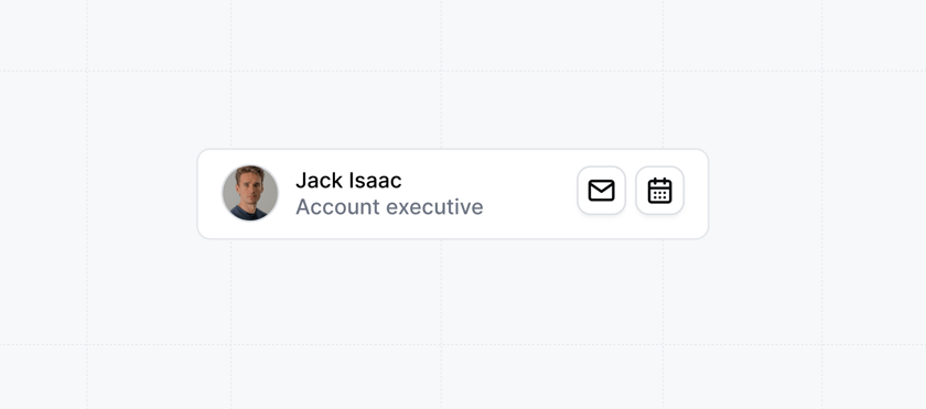 Rep contact card - Navattic Documentation